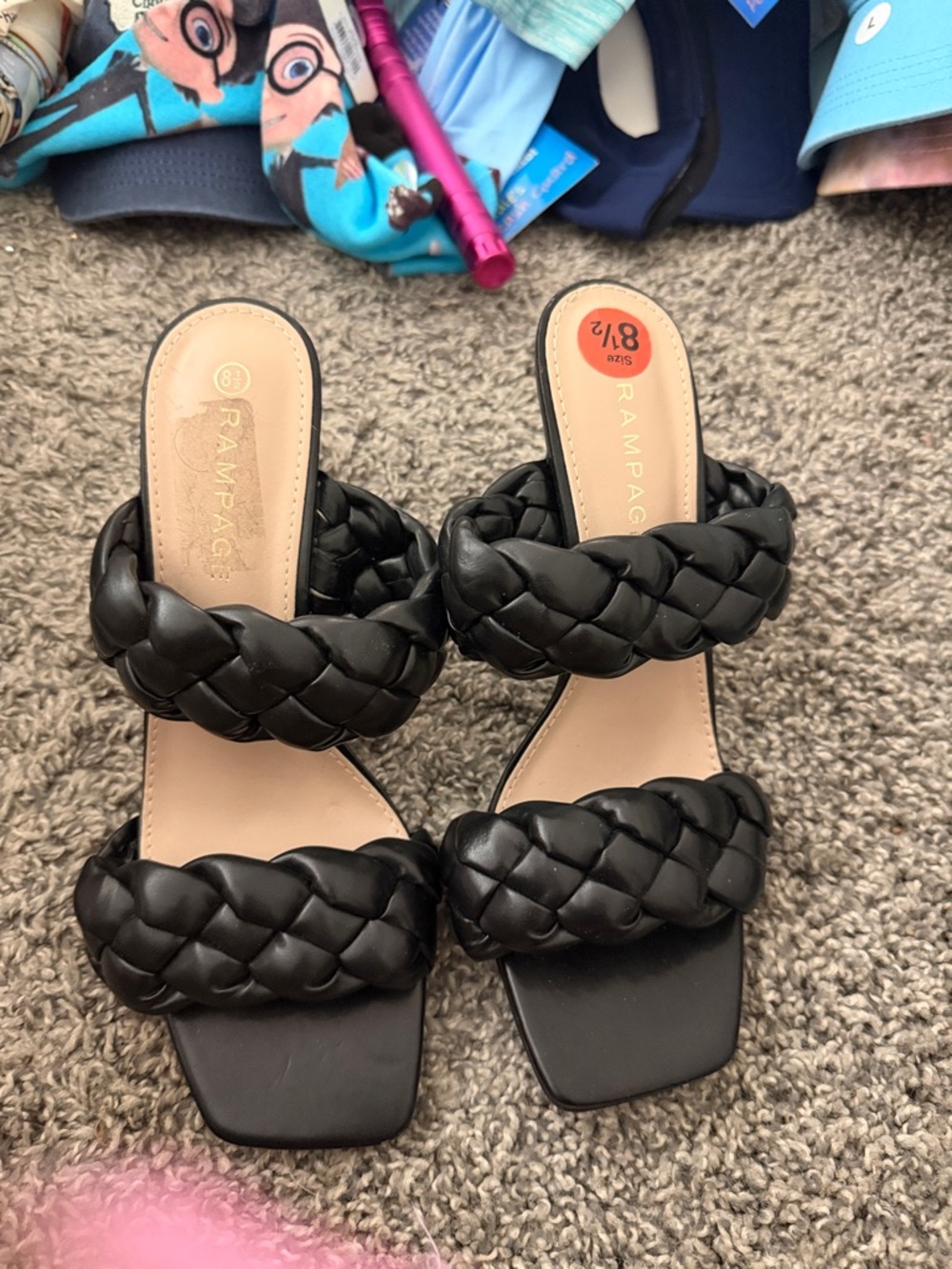 size 8.5 black heels